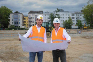 Auf dem Baufeld des neuen Stadthafens Leipzig. Foto: ringophotoz / Stadthafen Leipzig