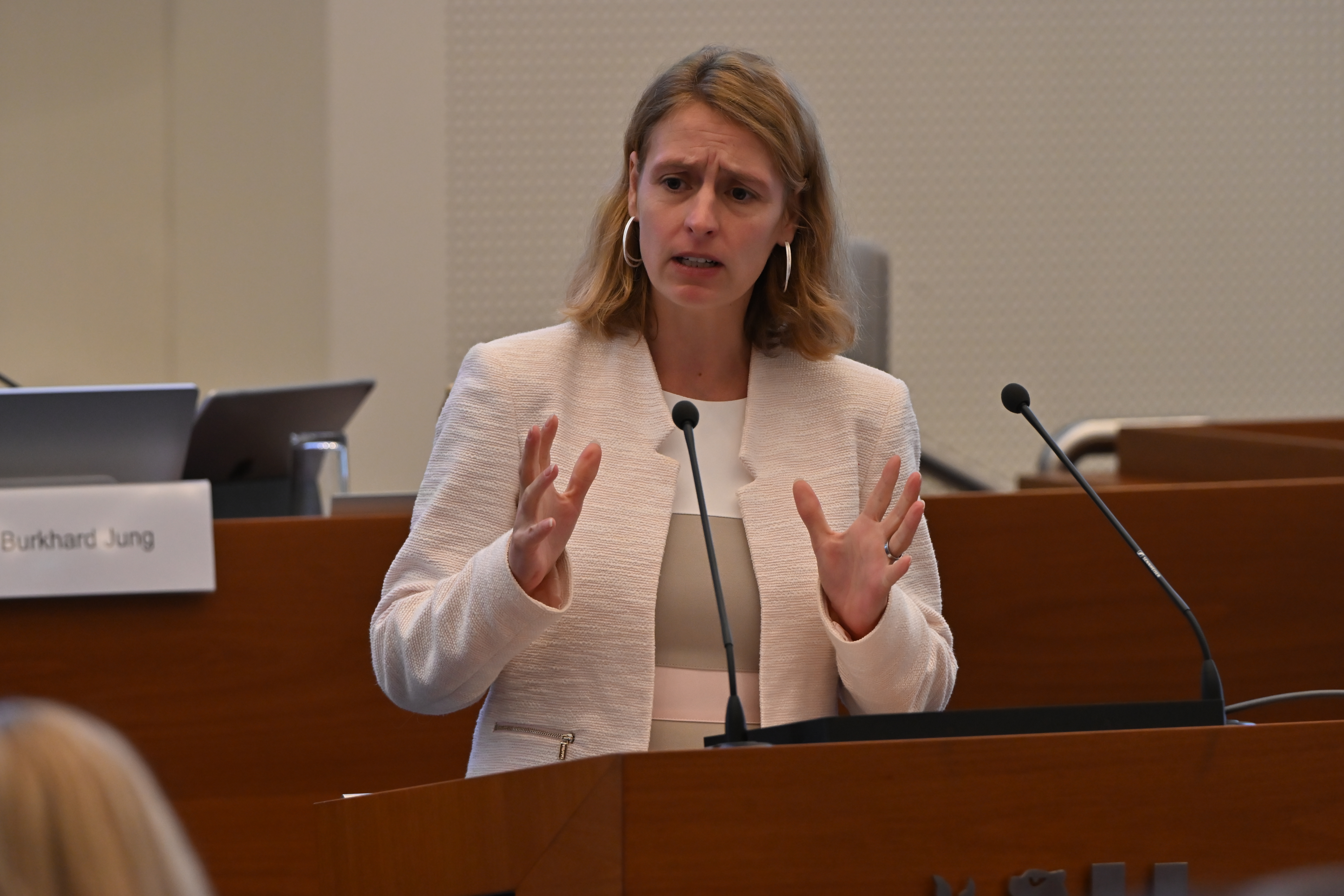 Franziska Riekewald (Die Linke). Foto: Benjamin Weinkauf