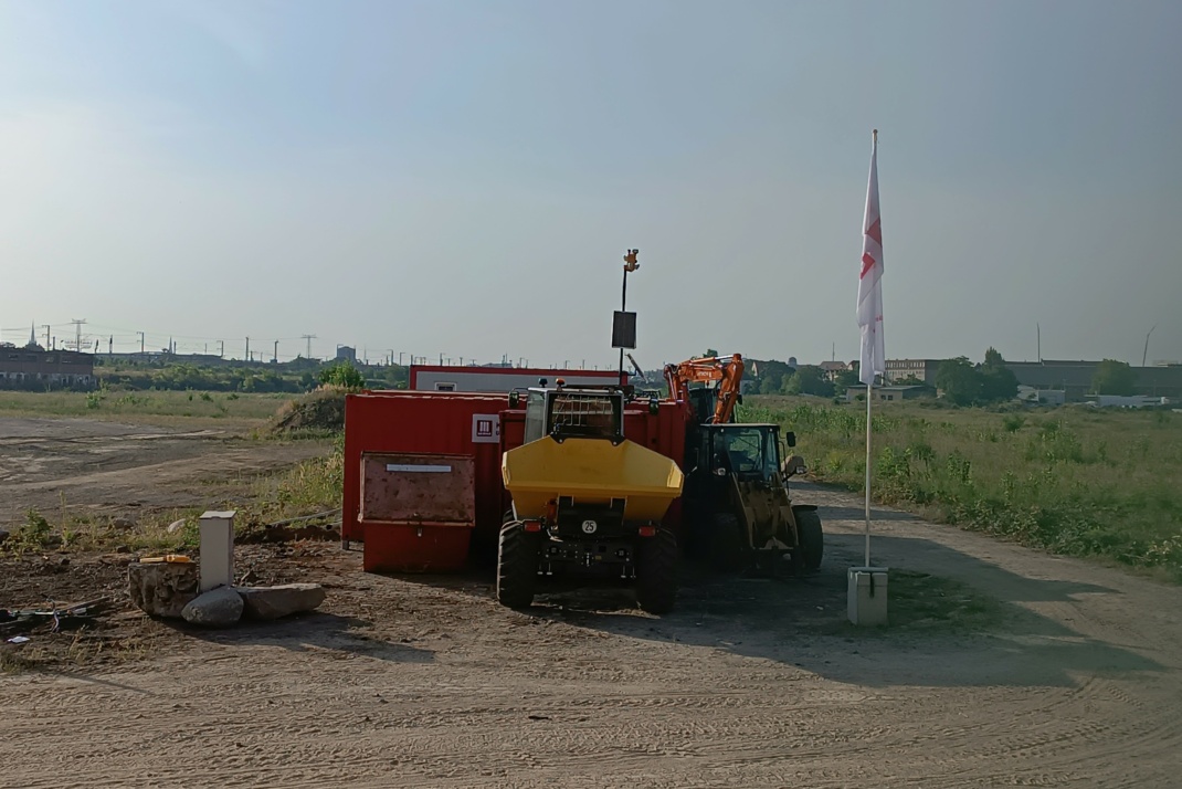 Baustelleneinrichtung am Leipziger Freiladebahnhof, Foto: Thomas Köhler