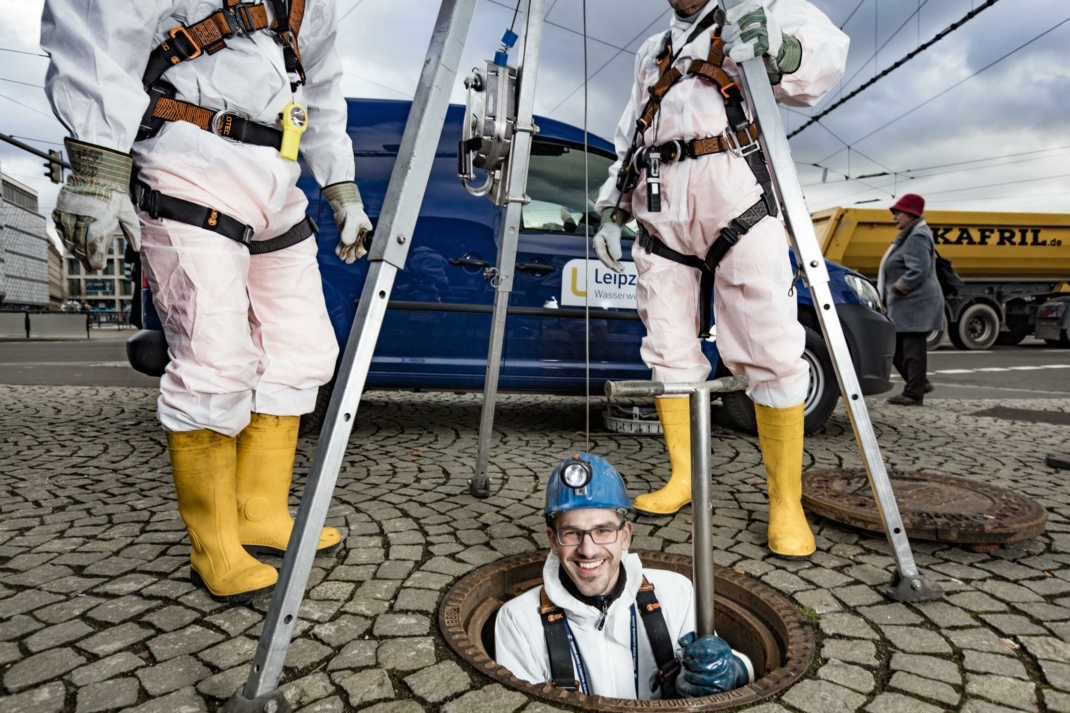 Einen Blick in Leipzigs Kanalisation werfen: Das ist zum Tag des Toilettenpapiers am 26.8. möglich. Foto: Leipziger Gruppe