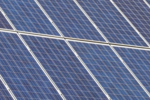 Eine Solaranlage auf dem Dach.