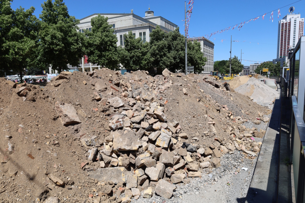 Baustelle, Bauschutt.