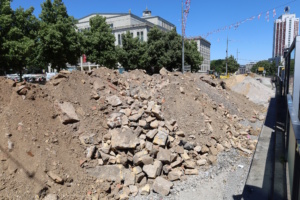 Baustelle, Bauschutt.