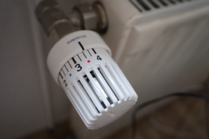 Heizungsventil von oben.