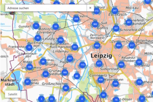 Mängelmelder, Karte.