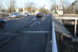 Auf den Georg-Schwarz-Brücken in Leipzig.