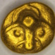 Die Vorderseite der bei Gundorf gefundenen keltischen Münze. Foto: Freistaat Sachsen. Landesamt für Archäologie