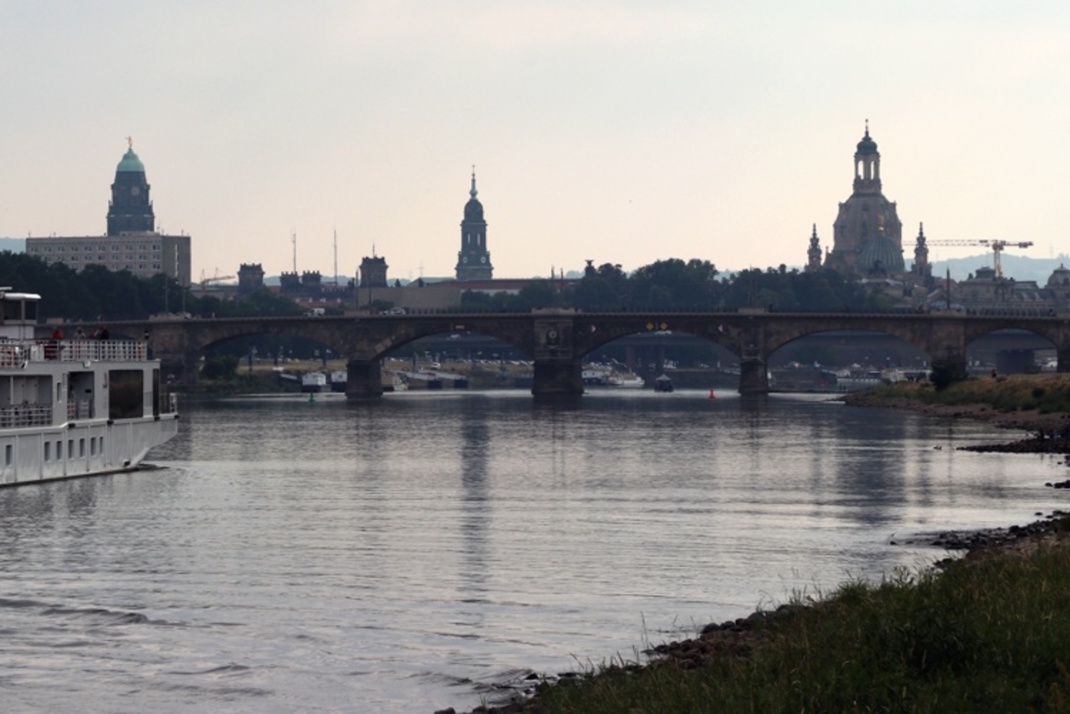 Blick auf die Kulisse von Dresden.