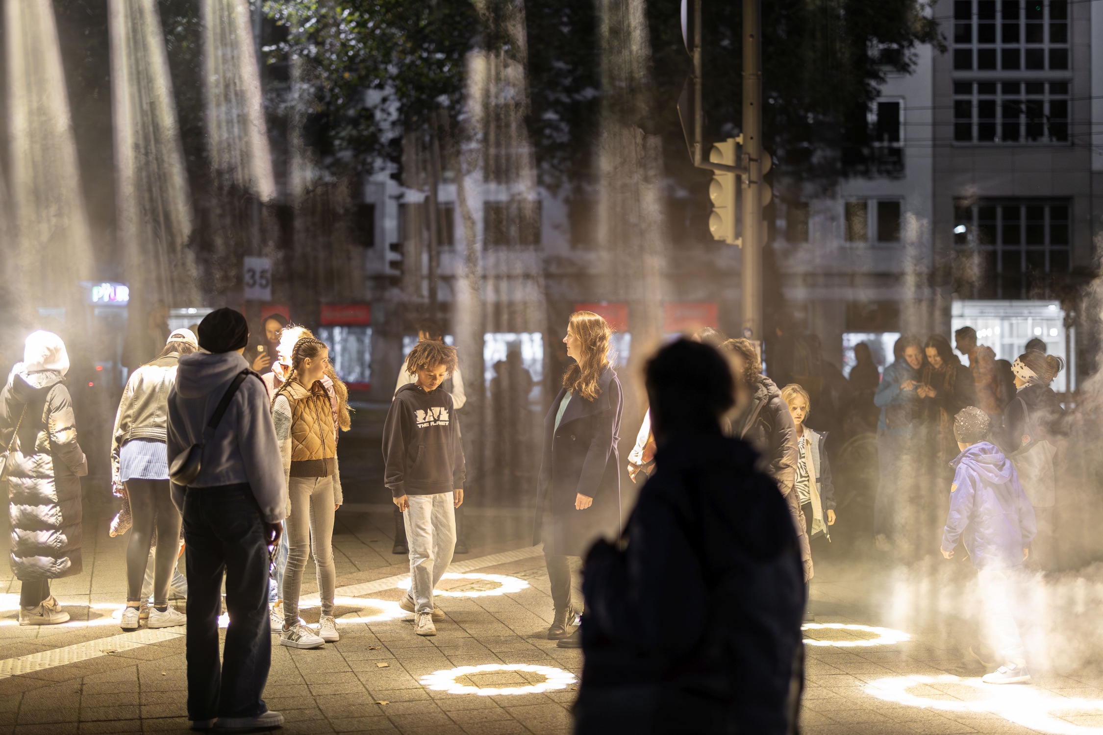 Im Vorjahr zu erleben: Lichtkunstprojekt von Philip Ross. Foto: Philipp Kirschner/LTM