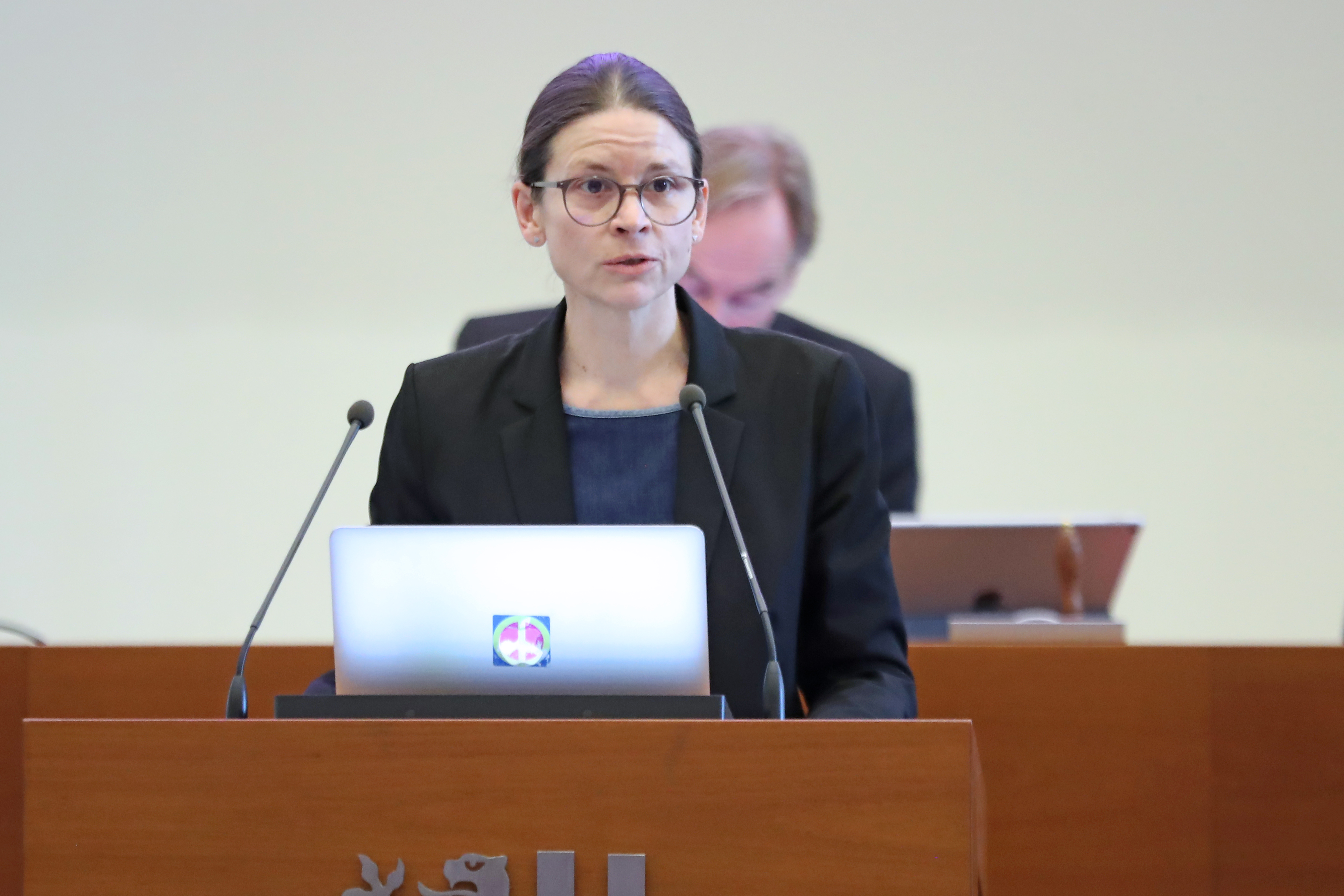 Kristina Weyh (Bündnis 90/Die Grünen) im Leipziger Stadtrat am 29.10.25. Foto: Jan Kaefer