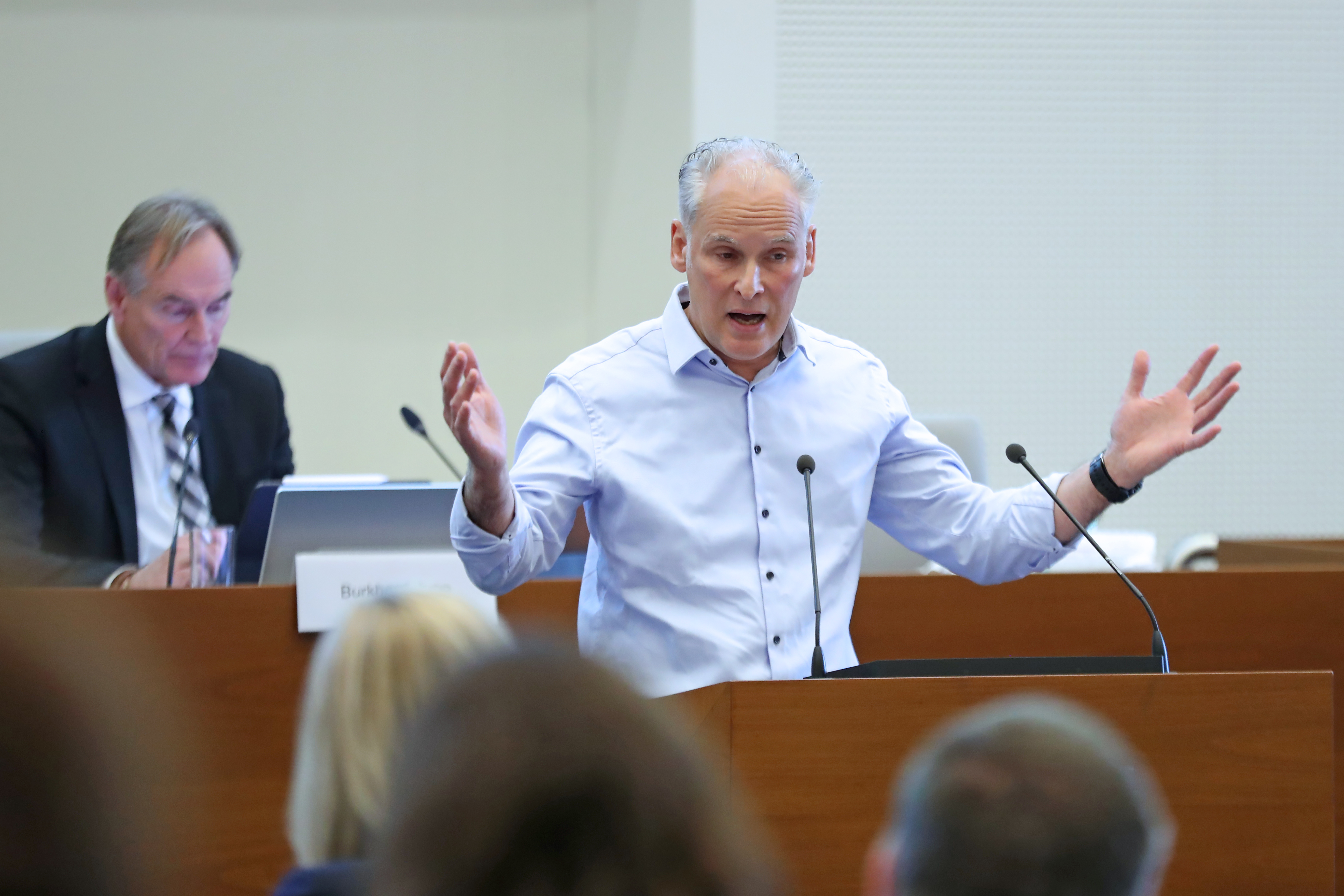 Herr Clemens Meinhardt (SBB Südost/CDU) im Leipziger Stadtrat am 29.10.25. Foto: Jan Kaefer
