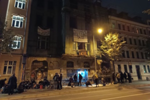 Am 10. Oktober besetztes Haus in der Lützner Straße 99.