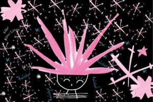 Die Schneekönigin. Grafik: Yasemin Tabanoglu