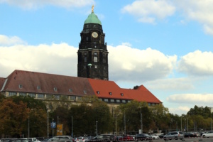 Das Dresdner Rathaus.