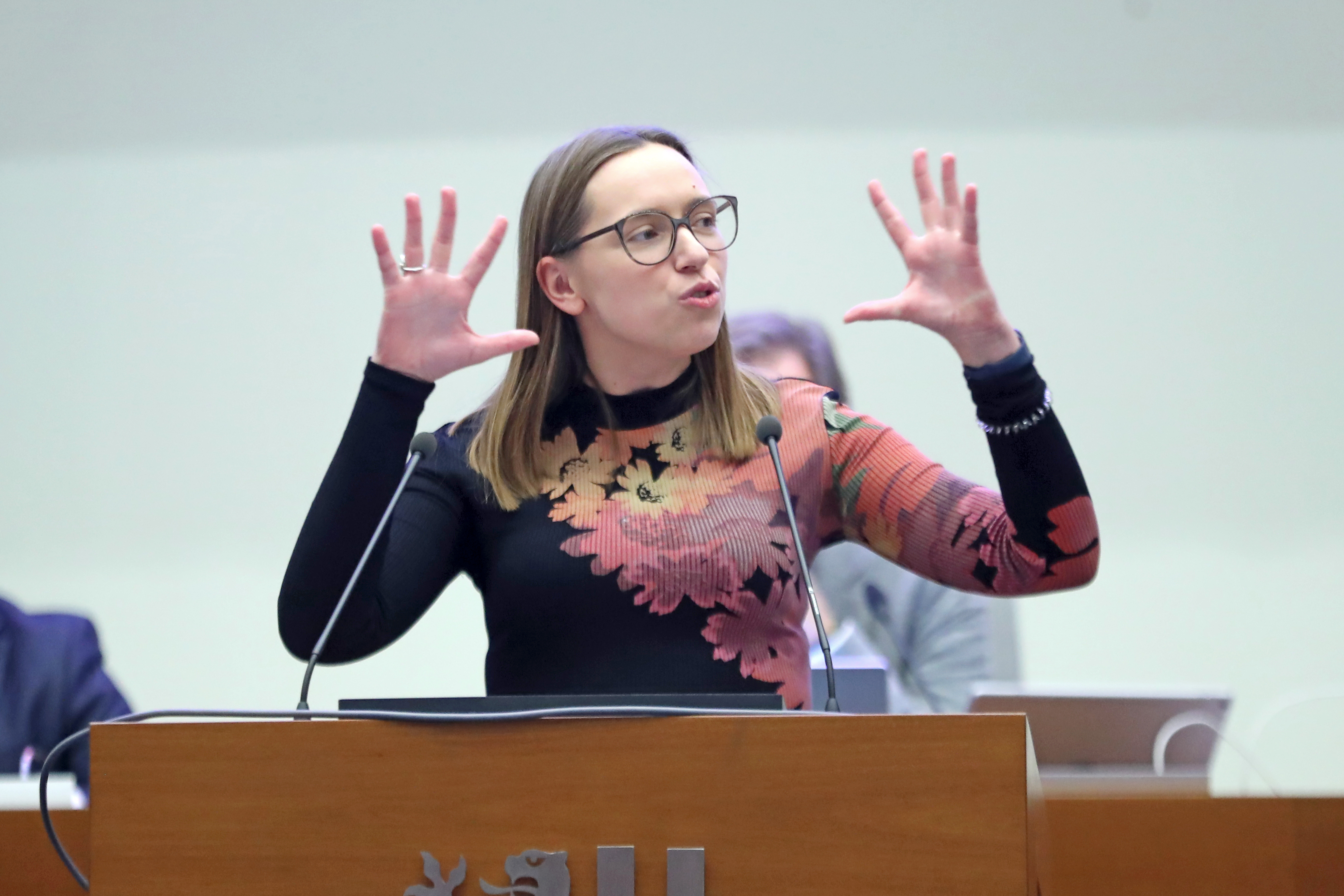 Frau Christina März (SPD) im Leipziger Stadtrat am 26.11.2025. Foto: Jan Kaefer