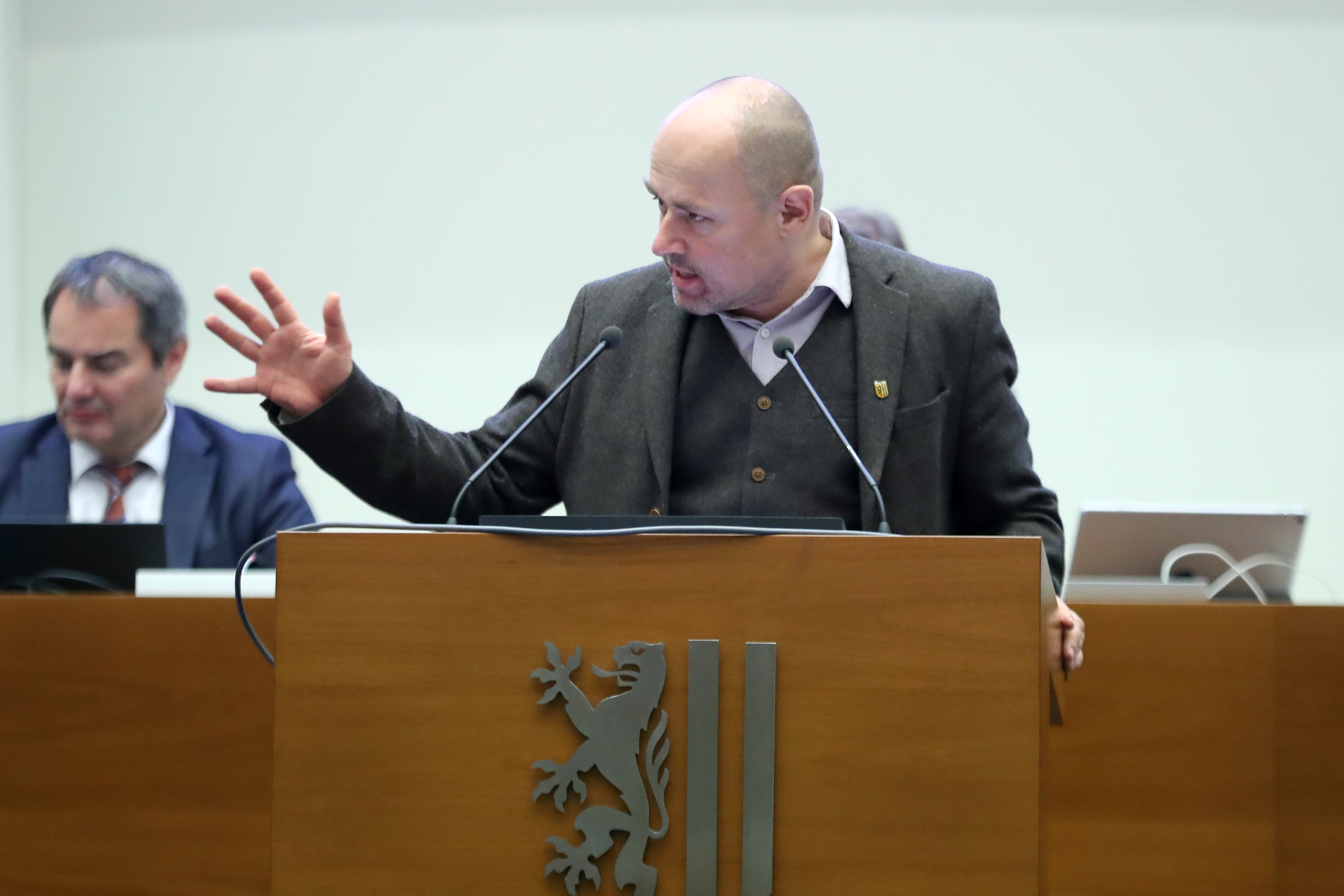 Herr Dr. Tobias Peter (Bündnis 90/Die Grünen) im Leipziger Stadtrat am 26.11.2025. Foto: Jan Kaefer