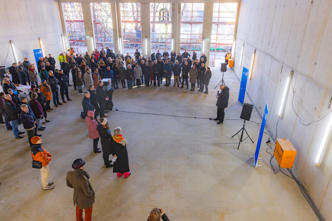 Richtfest für das neue Institut für Länderkunde. Foto: IfL / Swen Reichhold