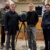 Das Team um Prof. Stefan Weinzierl (2.v.l.) vom Fachbereich Audiokommunikation der TU Berlin: Gregor Schweiger, Paul Simon, Elias Scheuchner (v.l.) mit einem Dodekaeder-Lautsprecher für raumakustische Messungen in der Torgauer Schlosskapelle. Foto: LRA/Klöppel