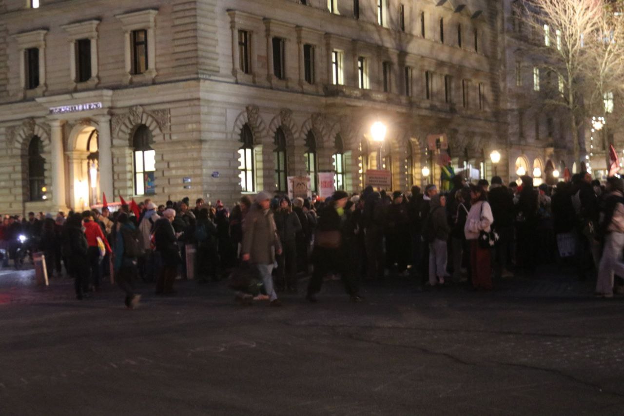 Die Demonstration in Leipzig gegen die Wehrpflicht. Foto: Lucas Böhme