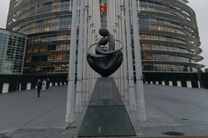Skulptur in Straßburg.