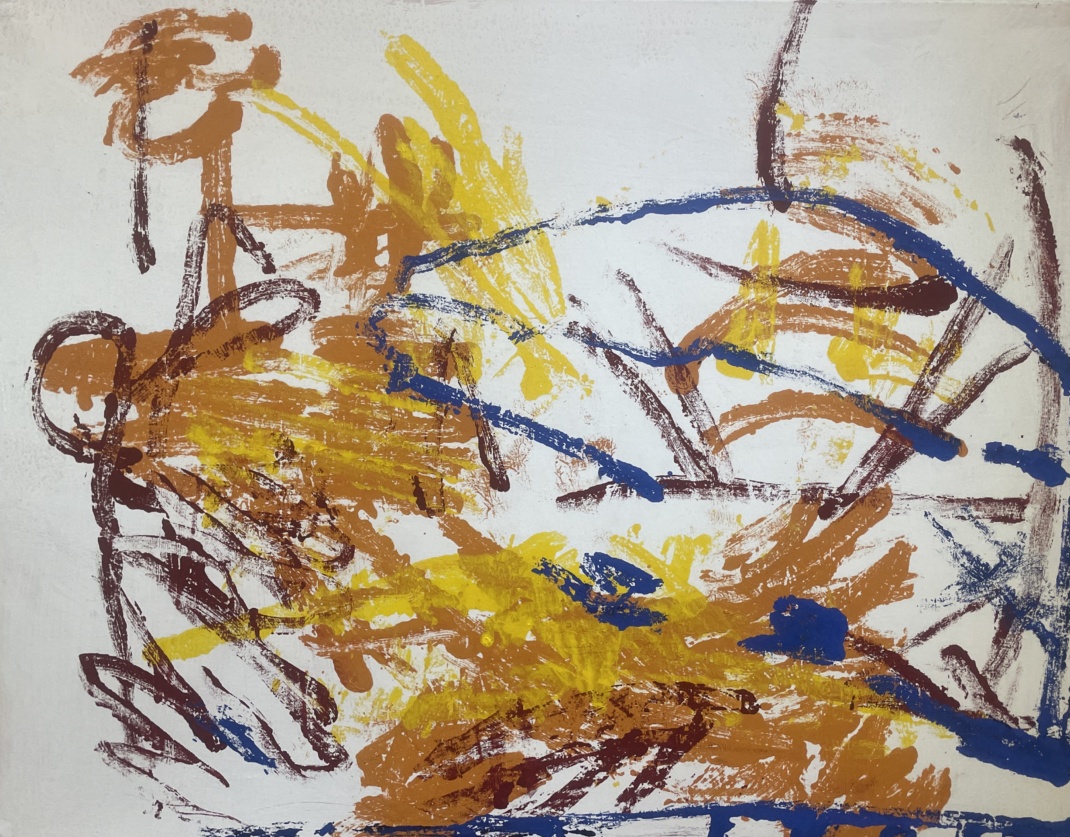 Das Gemälde „Feuer Wasser Miezekater“, Foto: privat