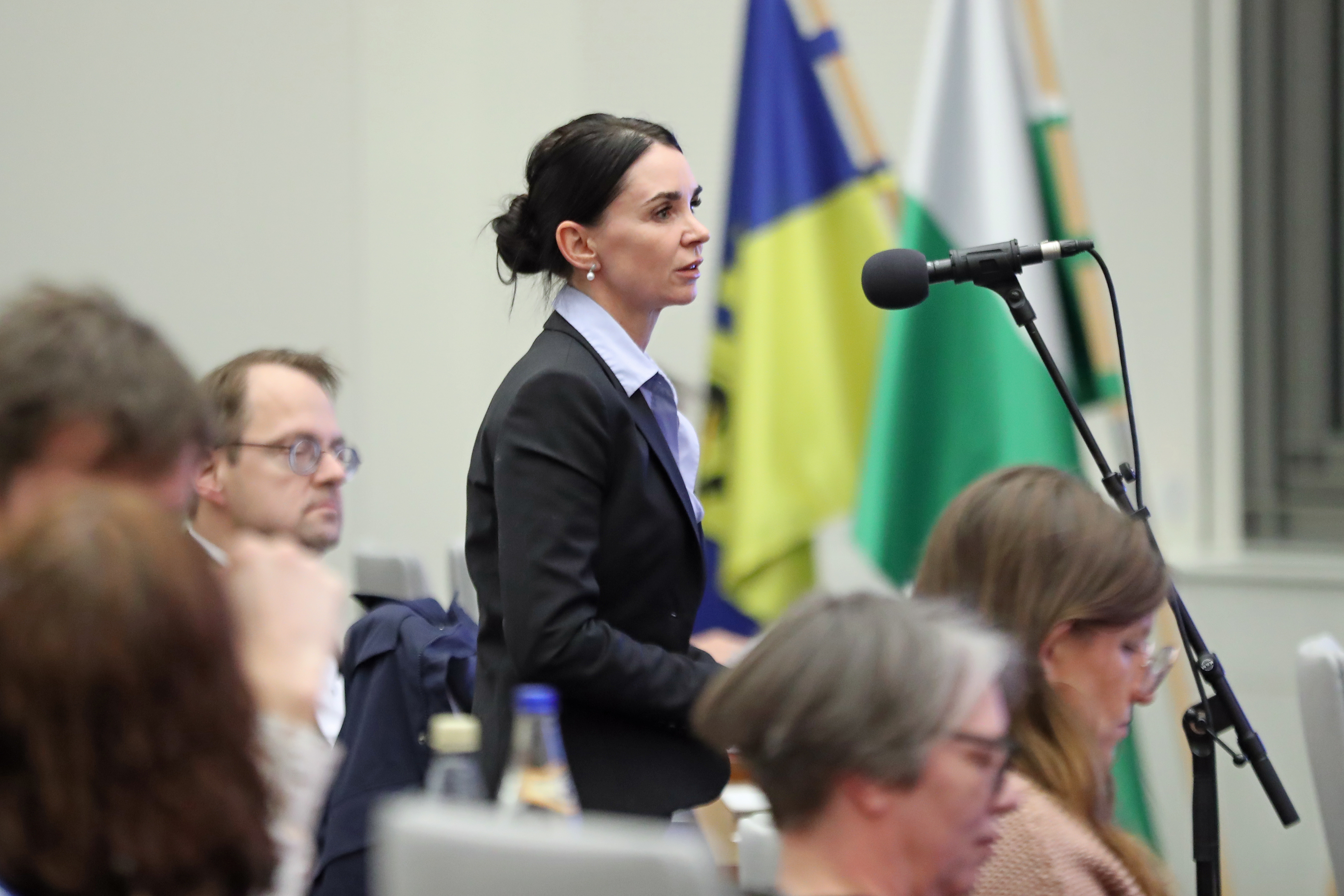 Frau Sylvia Herbst-Weckel (Bündnis 90/Die Grünen) im Leipziger Stadtrat am 17.12.2025. Foto: Jan Kaefer