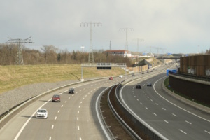 Blick auf Autobahn.