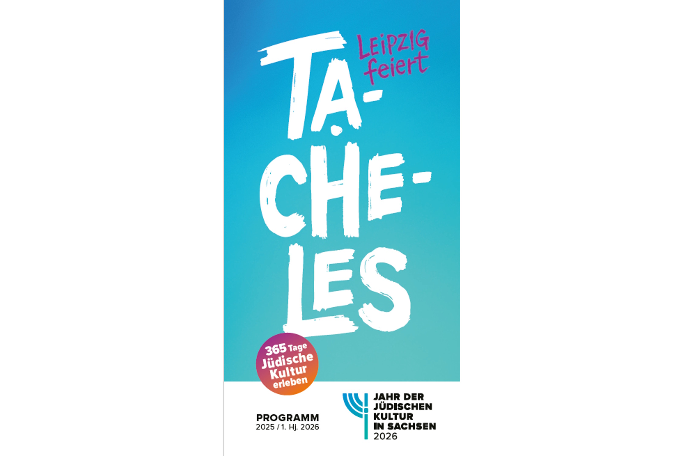 Plakat für das Themenjahr "Tacheles" in Leipzig. Cover: Stadt Leipzig