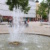 Springbrunnen in der Stadt.