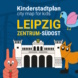Cover des Kinderstadtplans Zentrum-Südost. Cover: Leipziger Kinder- und Jugendbüro