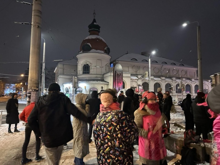 Protest gegen die „Neofolk Night“ am Felsenkeller, 31. Januar 2026. Foto: Marco Brás dos Santos