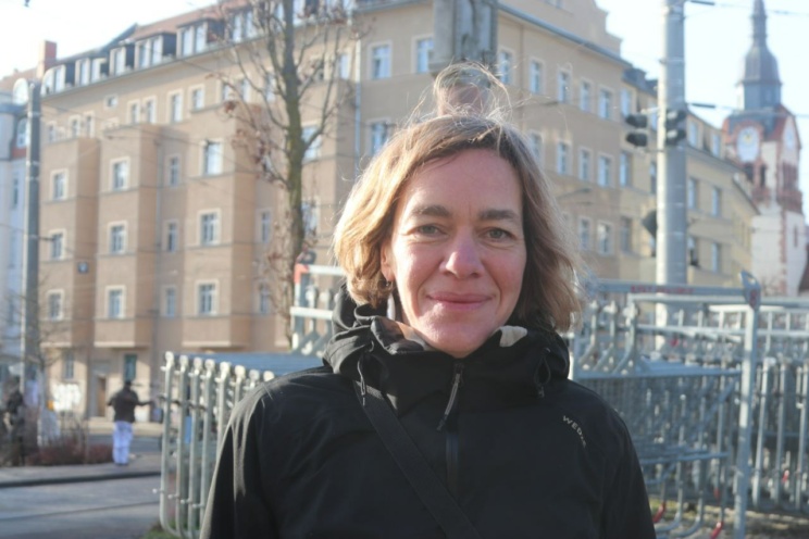Juliane Nagel (Die Linke), Leipziger Stadträtin und Landtagsabgeordnete. Foto: Lucas Böhme
