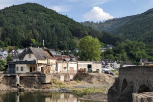 Das Extremhochwasser im Juli 2021 verursachte katastrophale Schäden im Ahrtal. Foto: Arbeitsgruppe Physische Geographie/Universität Leipzig
