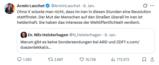 Armin Laschet auf X, Screenshot: LZ