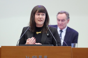 Pia Heine im Stadtrat.