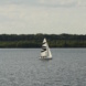 Segelboot auf dem Cospudener See. Foto: Ralf Julke