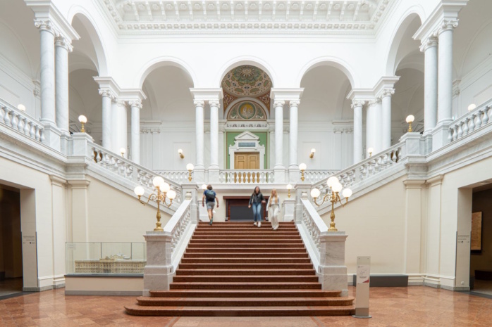 Das Treppenhaus der Albertina. Foto: Thomas Kademann (Universitätsbibliothek Leipzig)