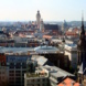 Blick über das Dächermeer von Leipzig.