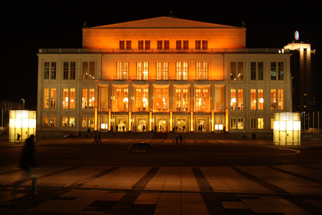 Das Opernhaus am Augustusplatz.
