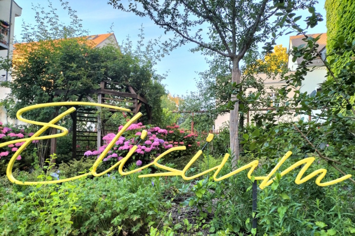 Blick in den Garten des Schillerhauses in Leipzig Gohlis. Foto: Stadtgeschichtliches Museum Leipzig