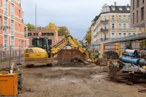 Baustelle Karlbrücke. Foto: Ralf Julke