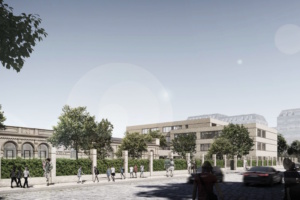 Die neue Wilhelm-Busch-Schule in der Reichpietschstraße. Visualisierung: Stadt Leipzig