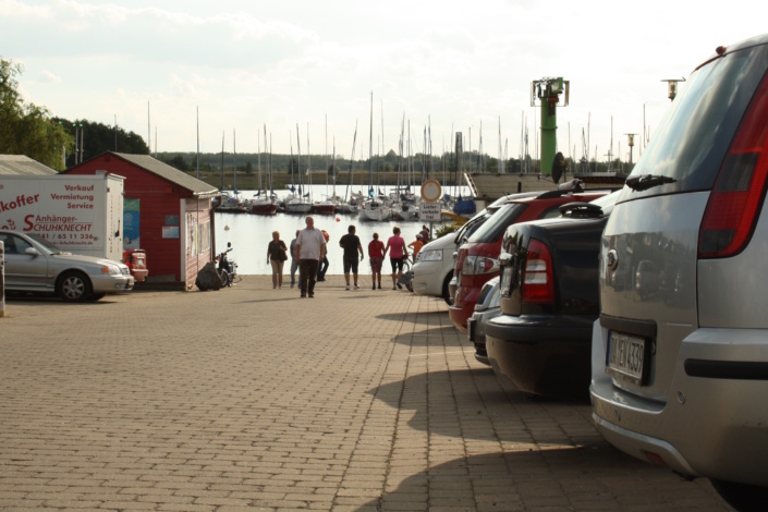 Der Hafen Zöbigker am Cospudener See. Foto: Ralf Julke