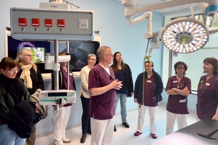 Führung durch die Räume des Ambulanten Operationszentrums. Foto: St. Elisabeth-Krankenhaus Leipzig