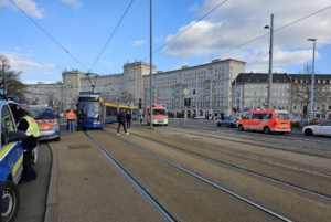 Unfall am Roßplatz am 27. März. 2026. Foto: Tilly Domian