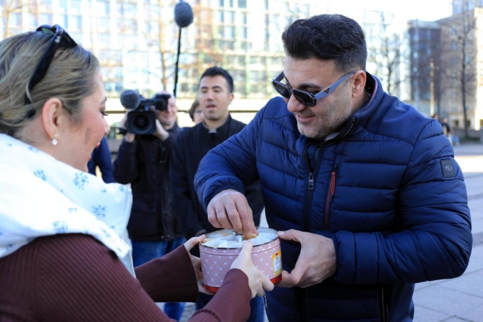 Zahlreiche Süßigkeiten wurden verteilt. Foto: Alexander Böhm