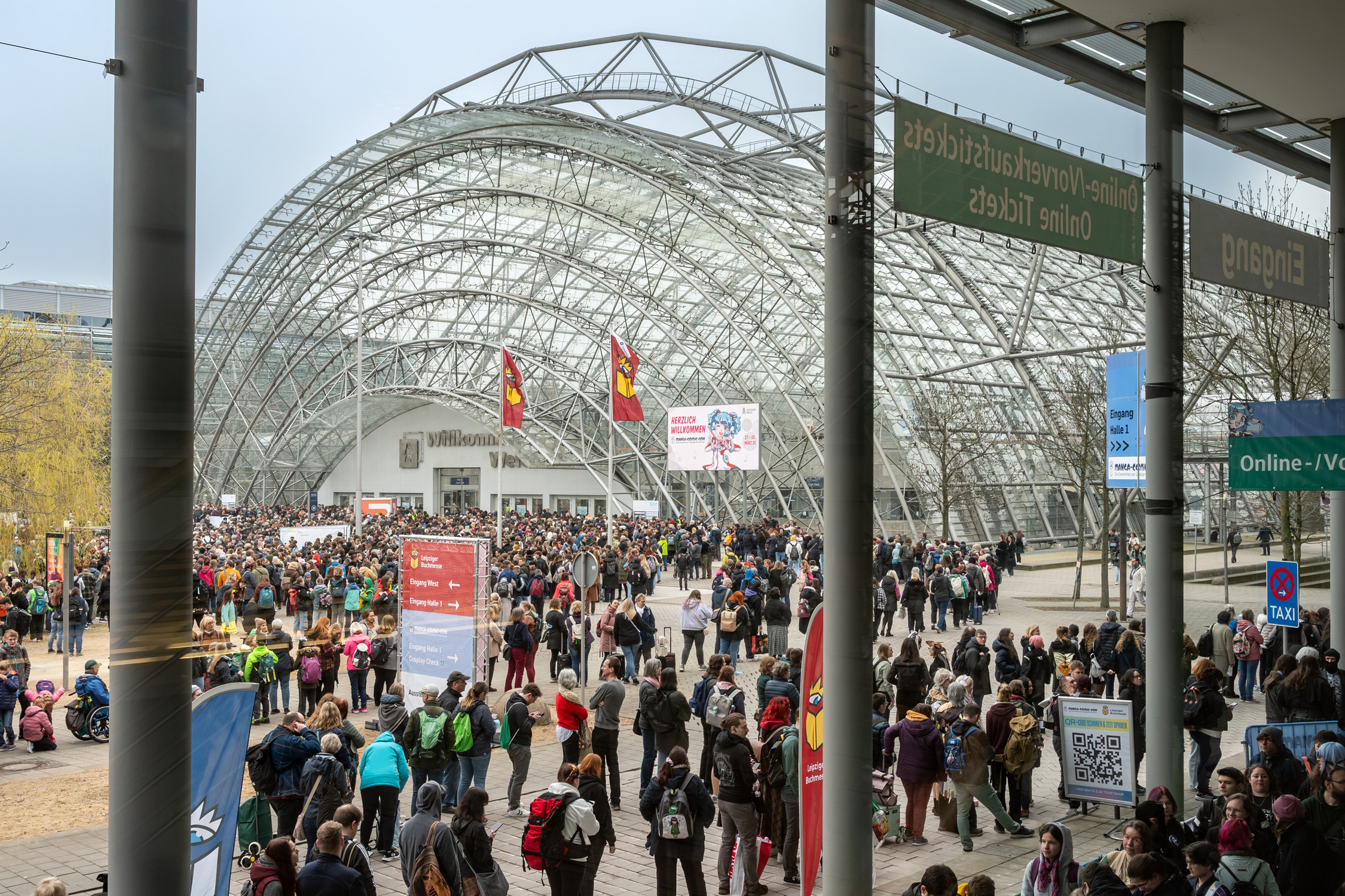 Andrang zur Leipziger Buchmesse 2025. Foto: Leipziger Messe, Tom Schulze
