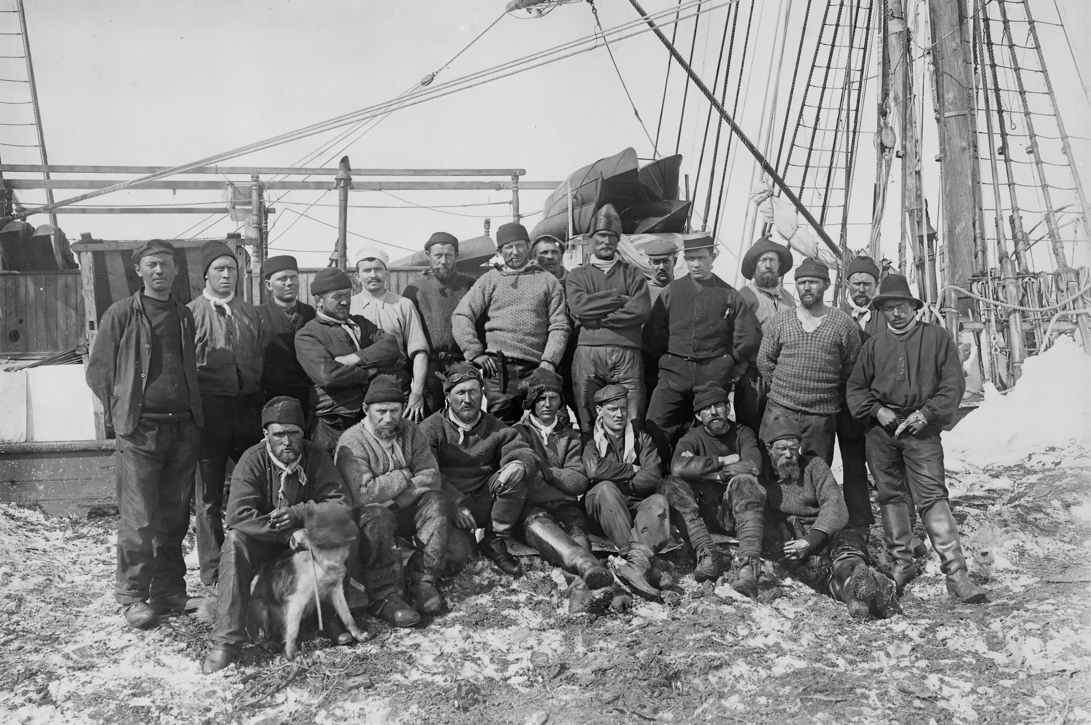 Die Mannschaft der "Gauß"-Expedition. Foto: Leibniz-Institut für Länderkunde Leipzig