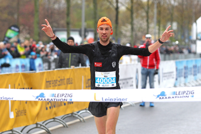 Serien-Sieger Nic Ihlow vom SC DHfK (hier beim ersten Erfolg 2019) musste seine Teilnahme am diesjährigen Leipzig Marathon absagen. Archiv-Foto: Jan Kaefer