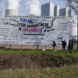 Bei einer Plakataktion von Ende Gelände am Kraftwerk Lippendorf. Foto: Ende Gelände